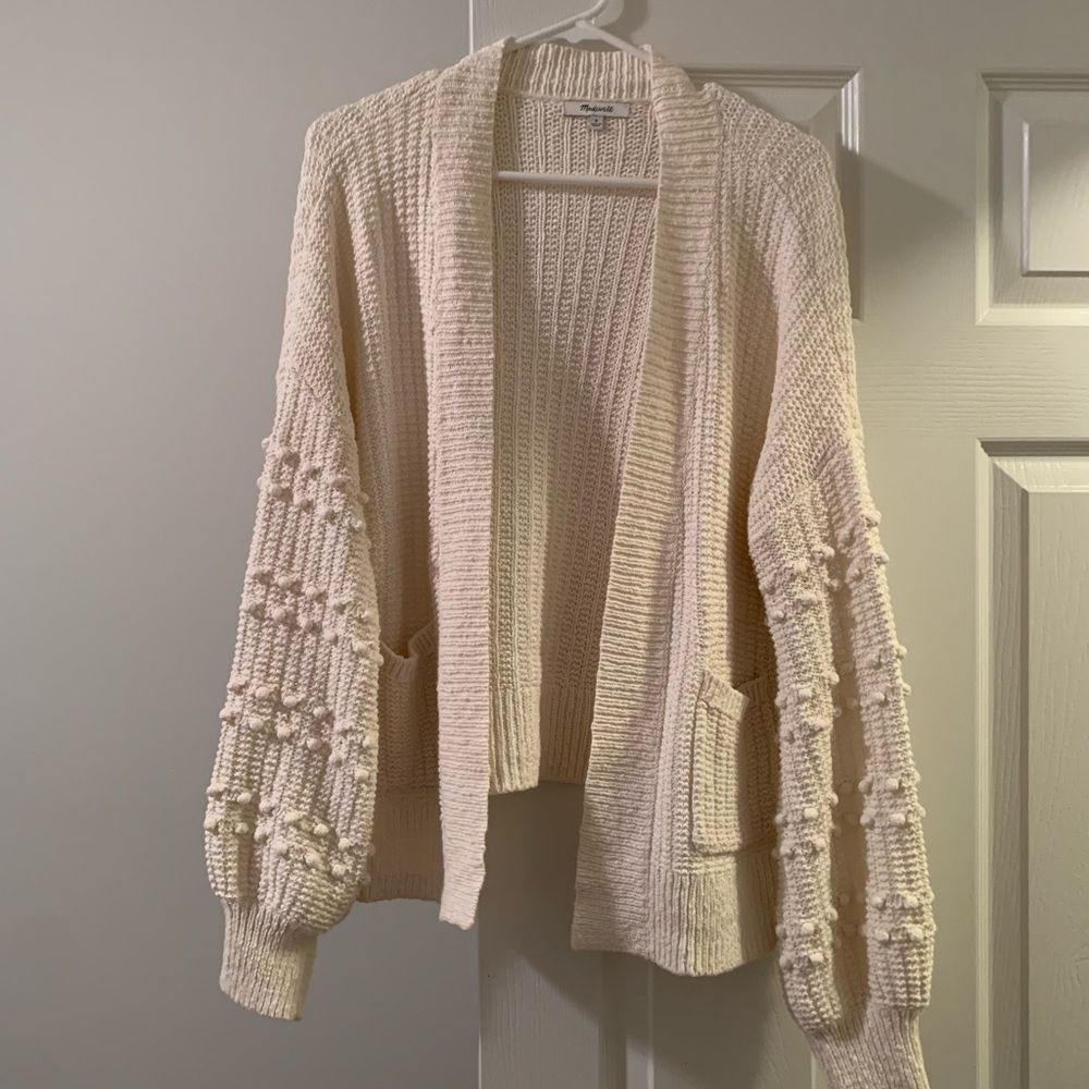 Madewell bobble sleeve cardigan - medium